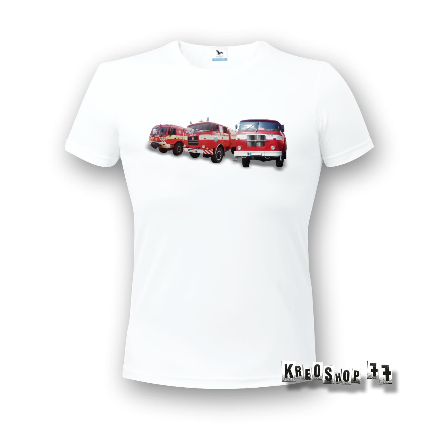 Požiarnické tričko - Hasičské autá 06