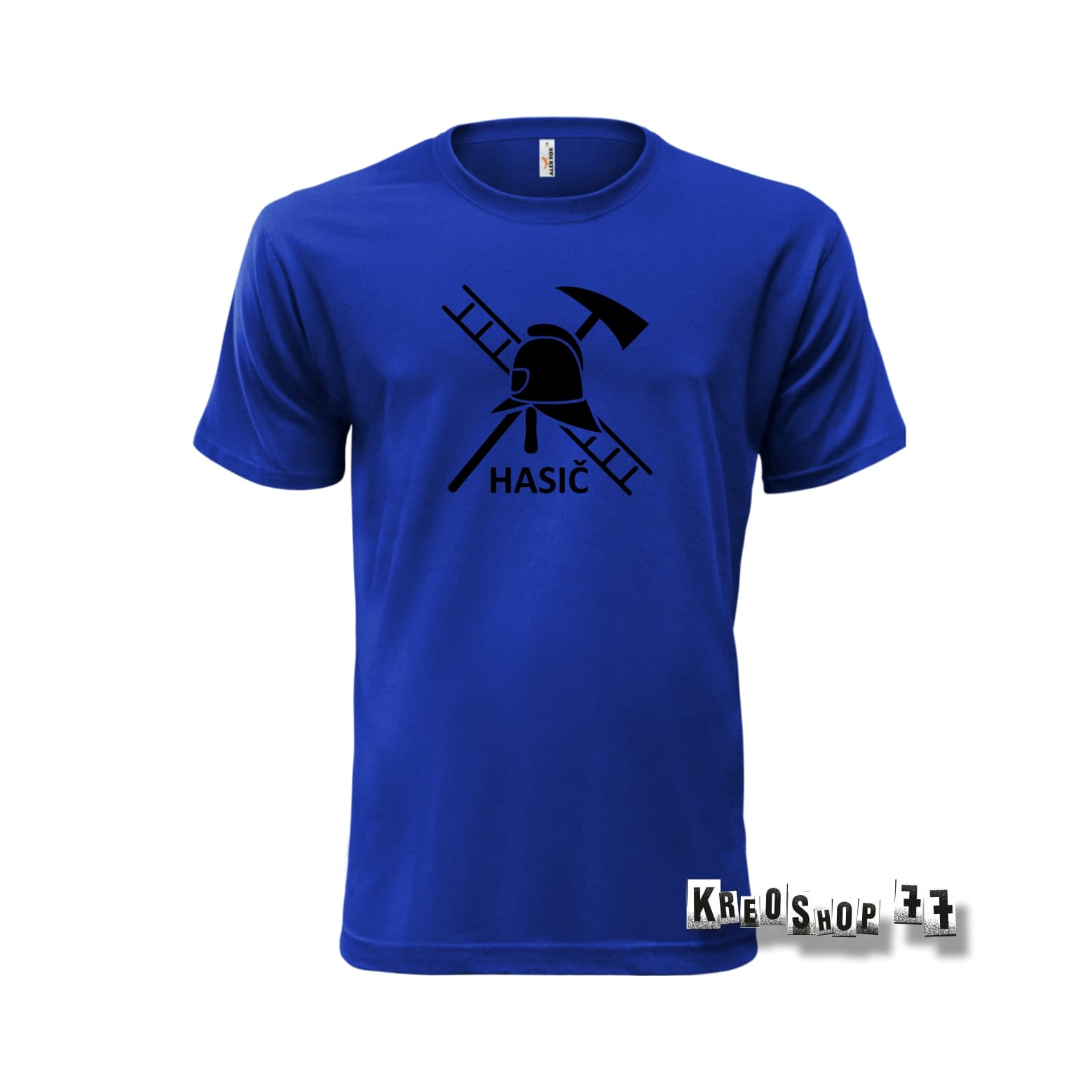 Požiarnické tričko - Hasič B01 - Modré