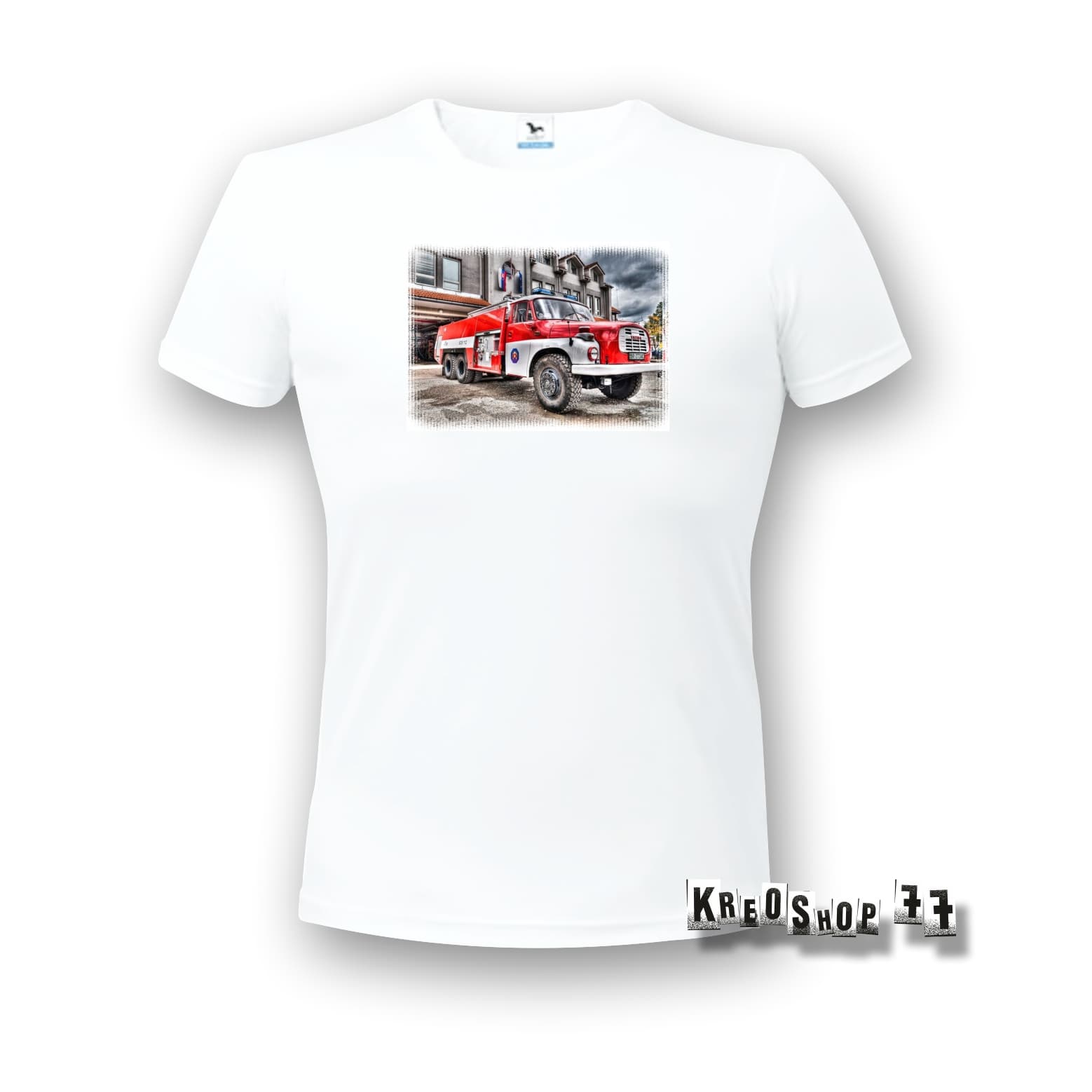 Požiarnické tričko - Hasičské autá 02