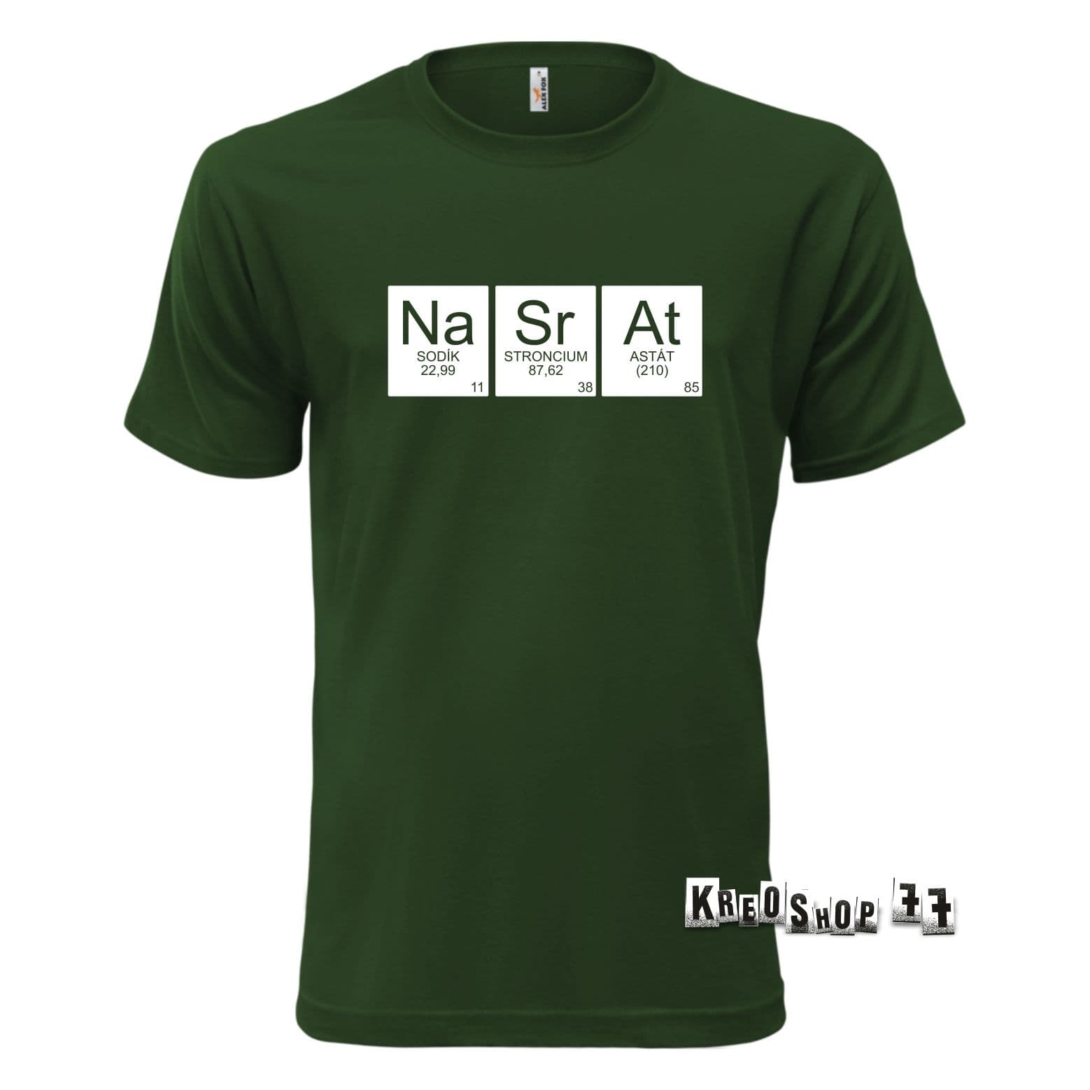 Tričko - NaSrAt - Tmavo zelené