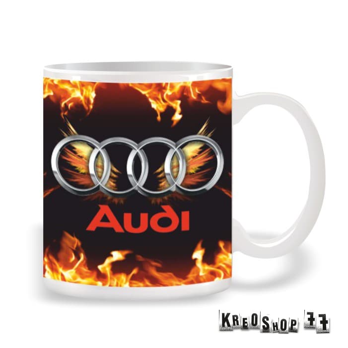 Motoristický hrnček s logom Audi