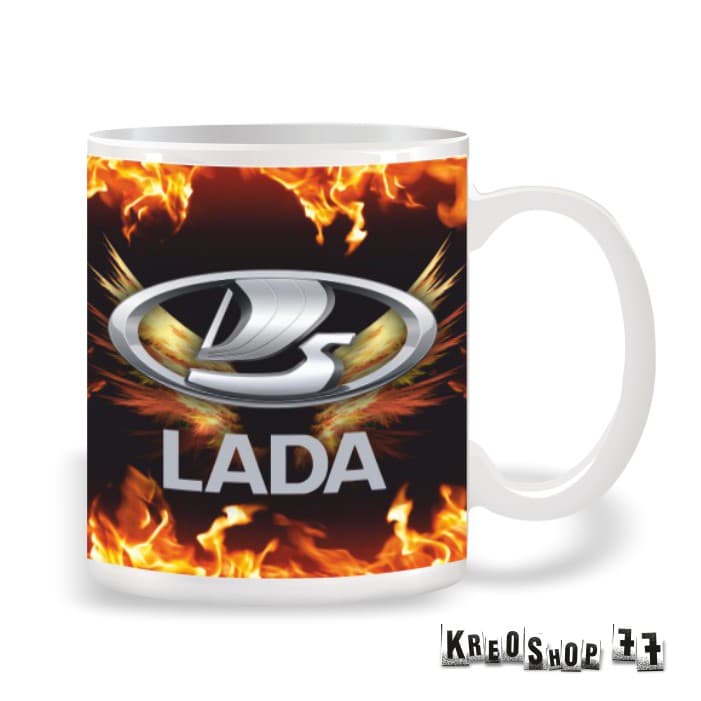 Motoristický hrnček s logom Lada