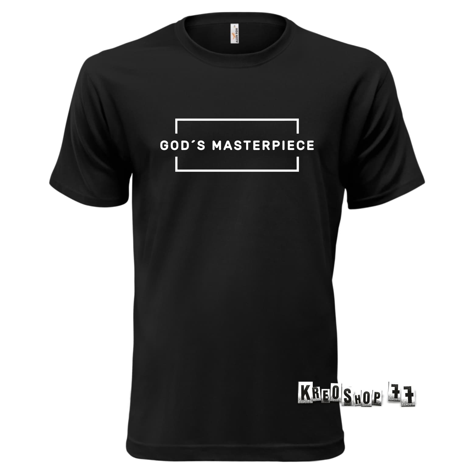 Kresťanské tričko - God is Masterpiece - Čierne