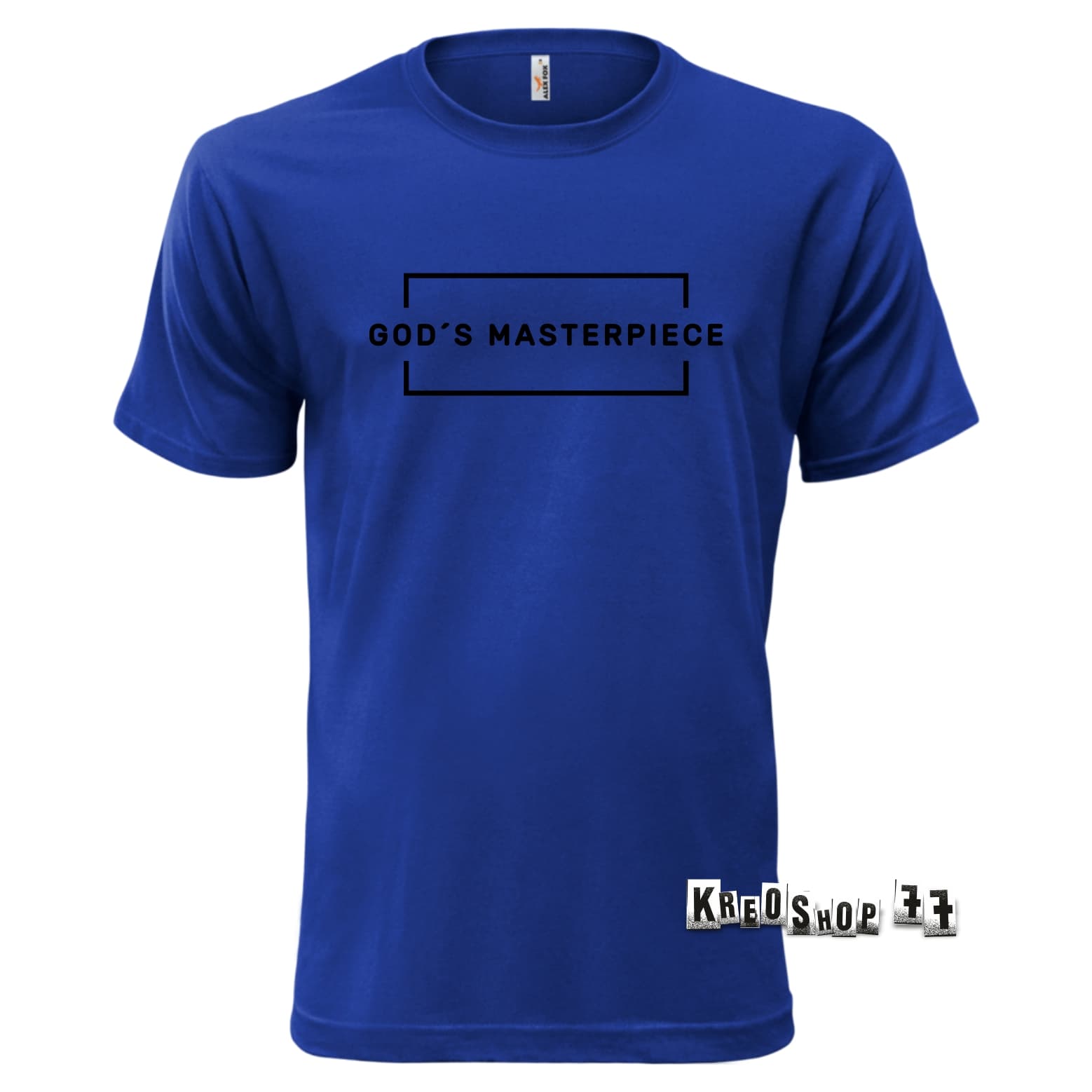 Kresťanské tričko - God is Masterpiece - Tmavo modré 02
