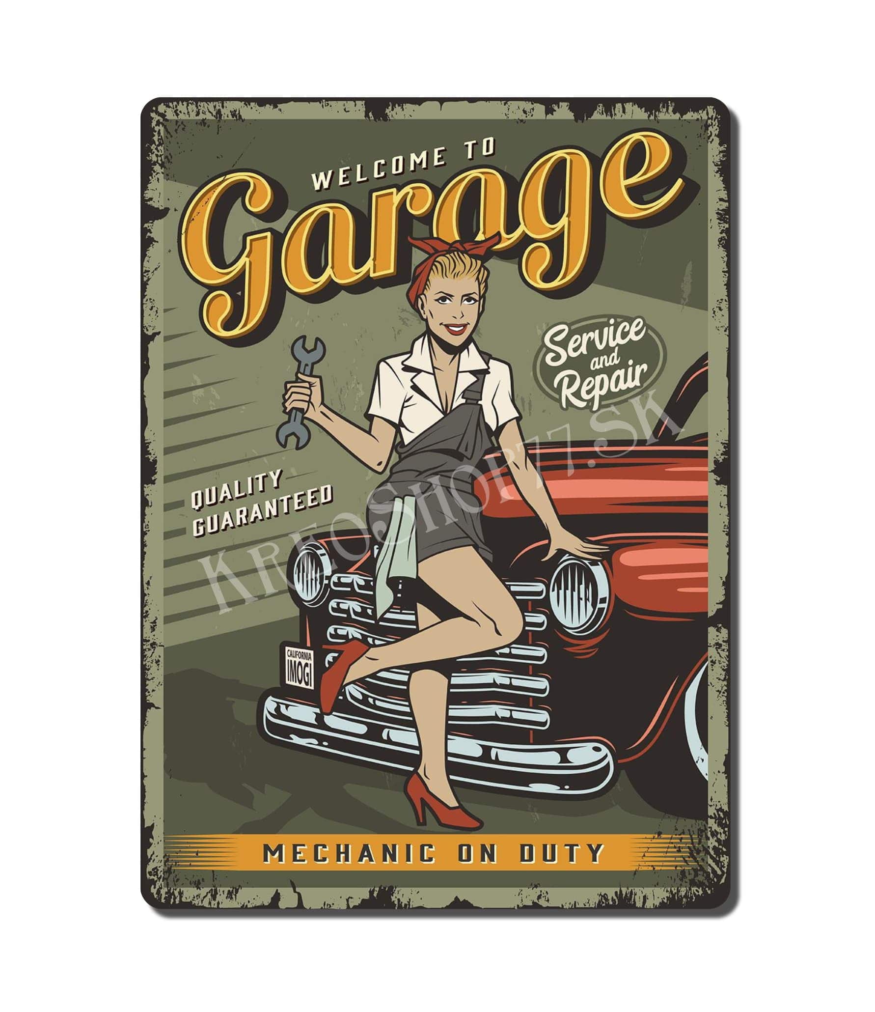 Retro Poster Car 001