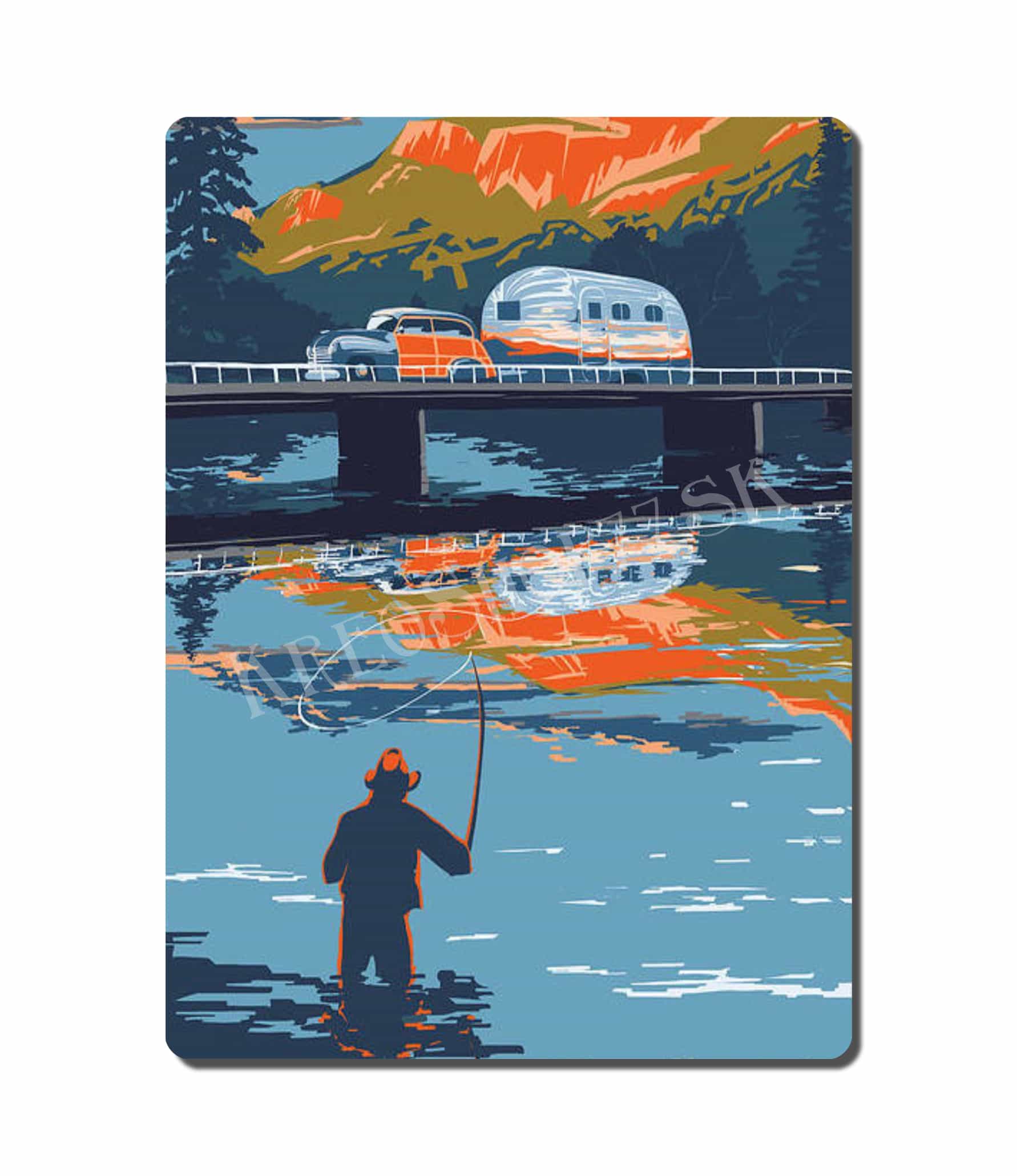 Retro Poster Fishing 012