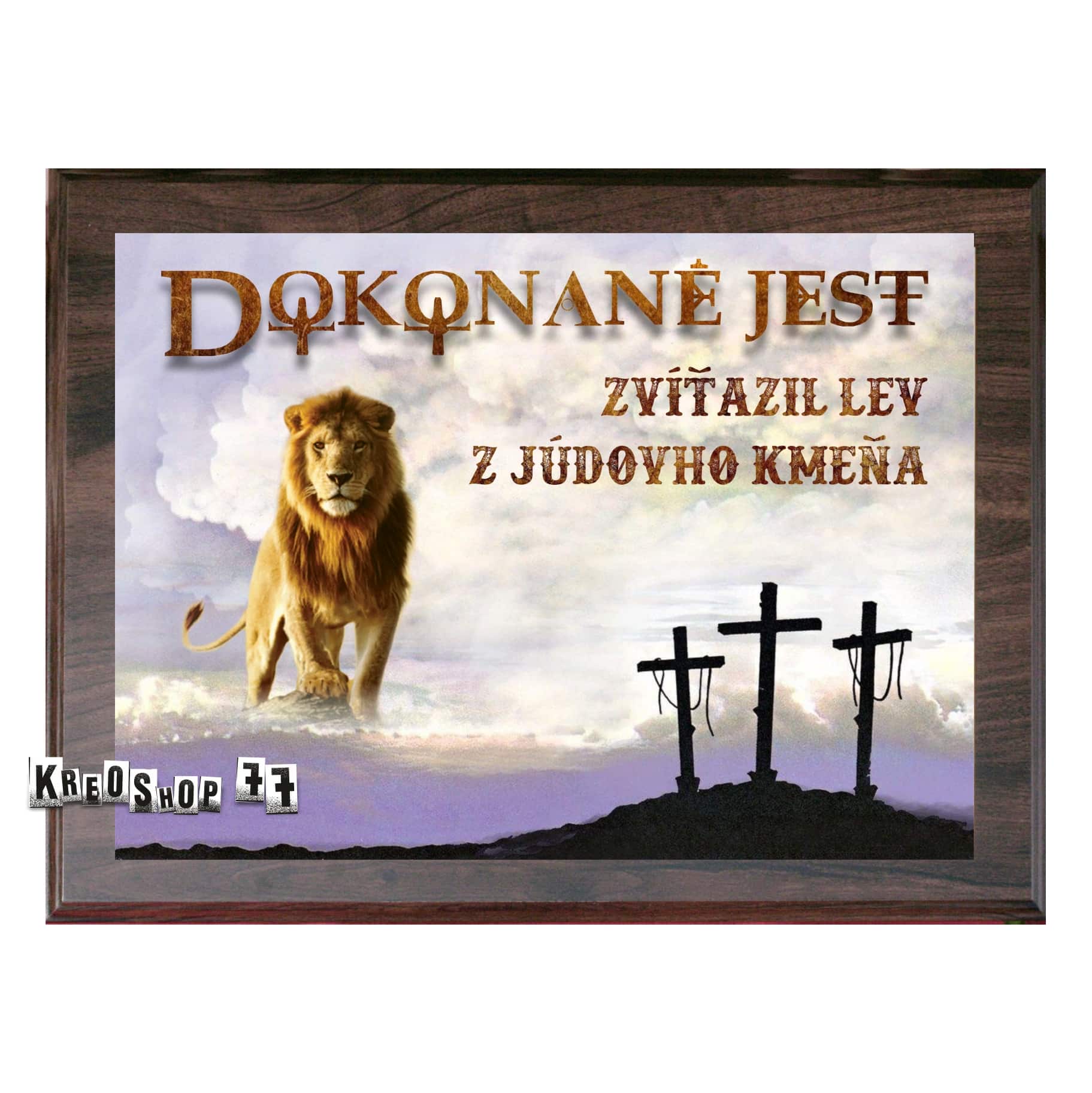 Kresťanská plaketa - Dokonané jest