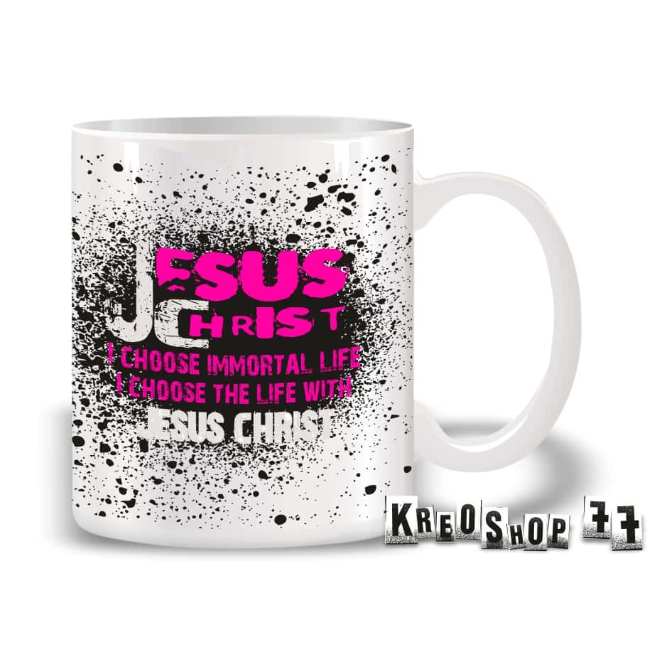 Kresťanský hrnček - I choose immortal life 02