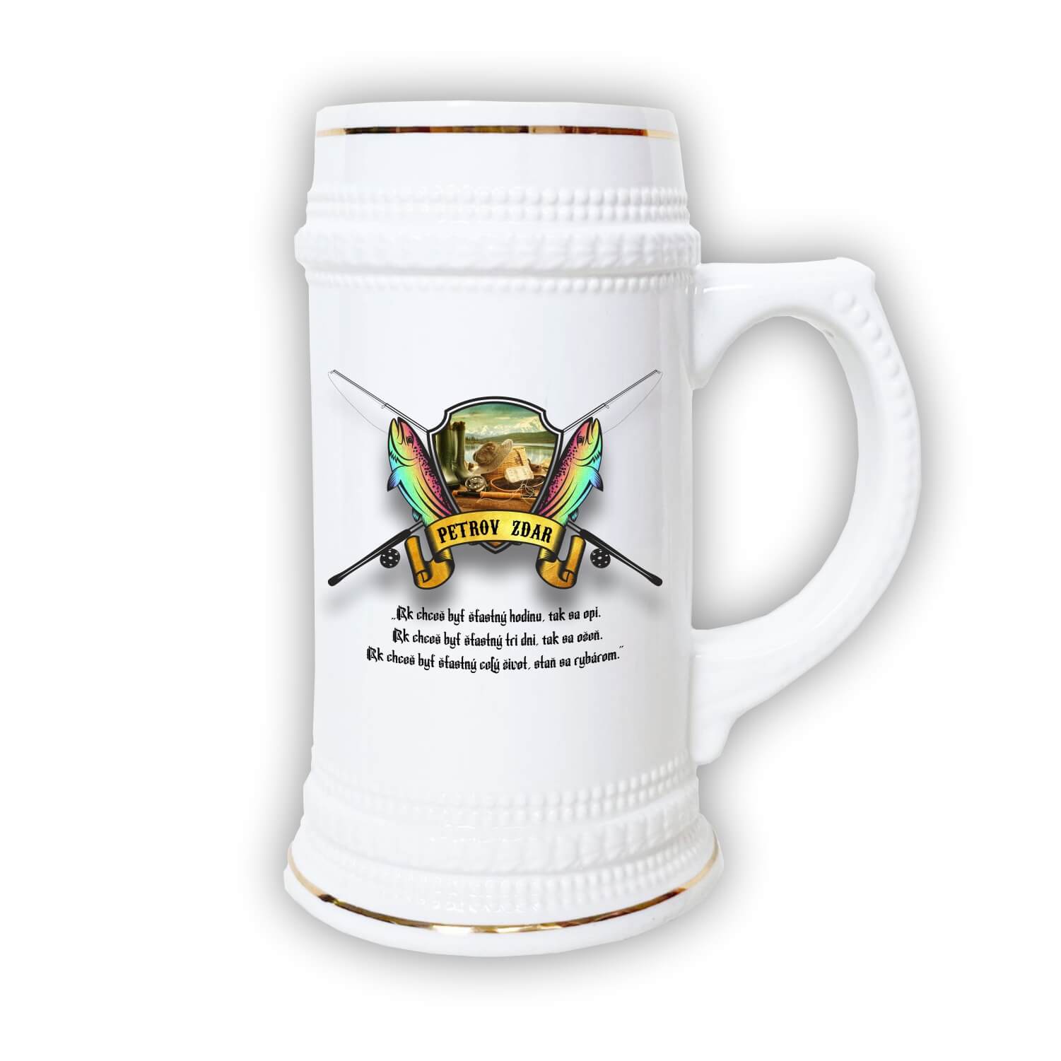 Rybársky krígeľ na pivo - Rybárske náradie