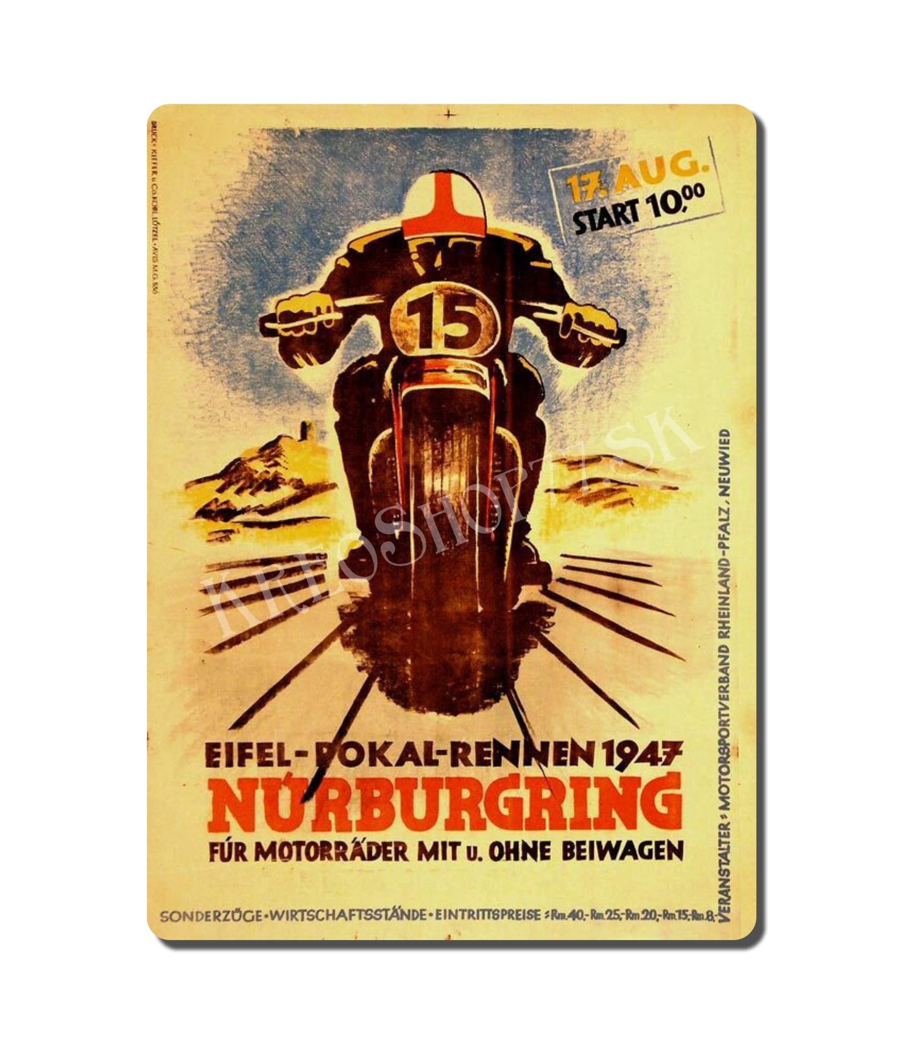 Retro Poster Motorcycle 001