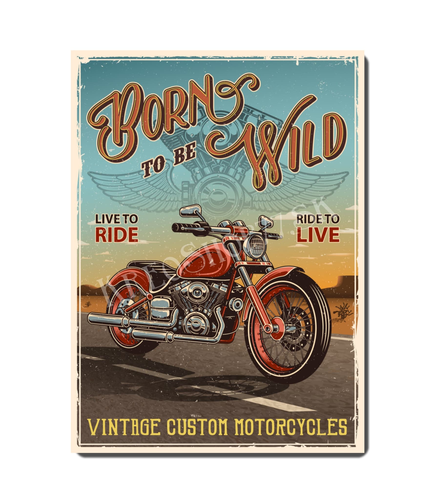 Retro Poster Motorcycle 006