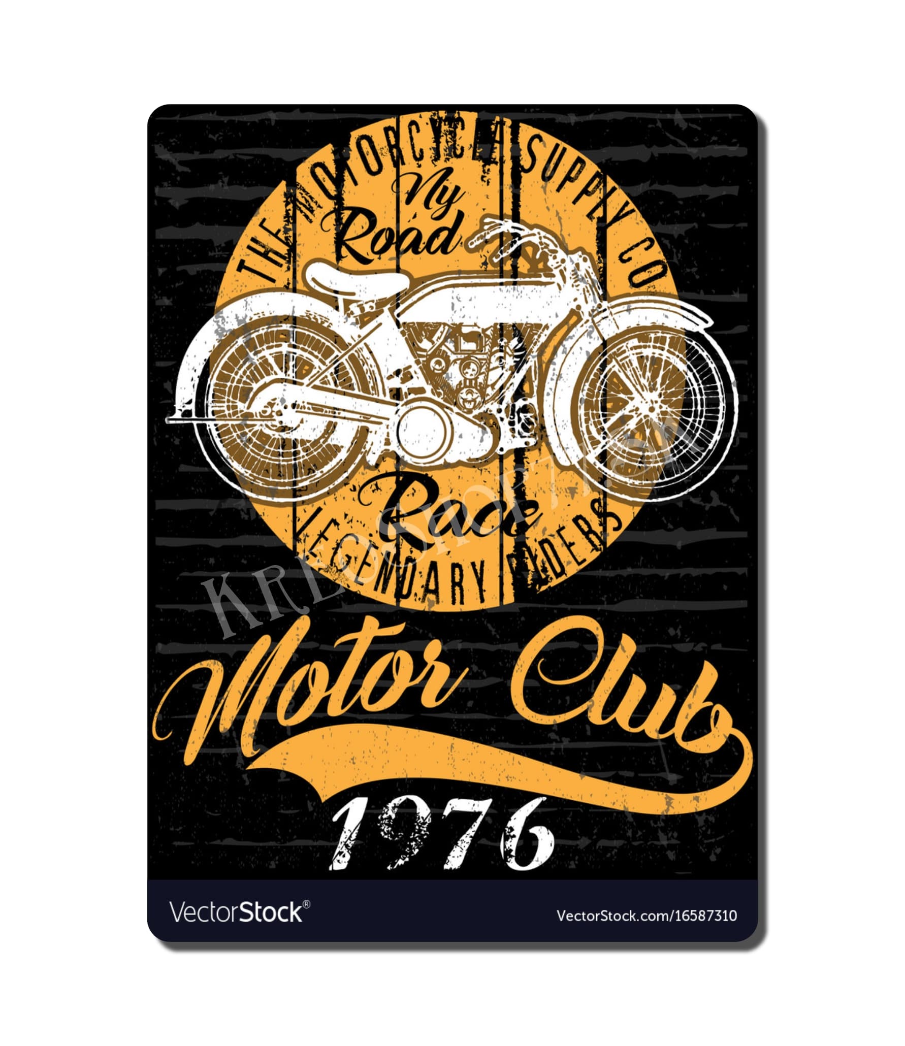 Retro Poster Motorcycle 020