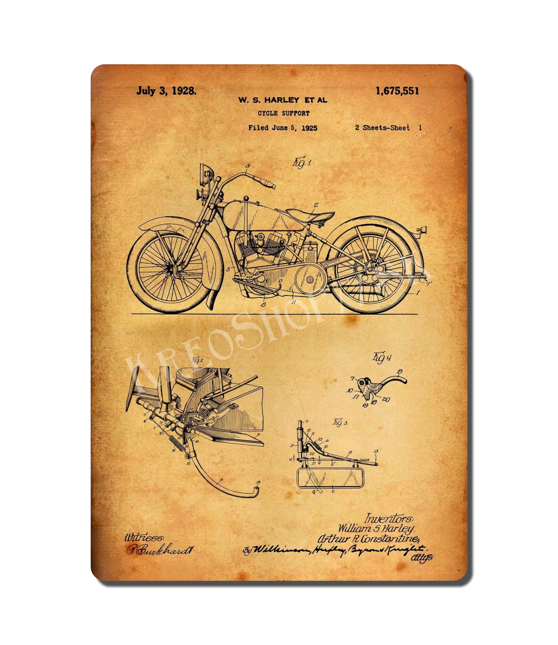 Retro Poster PAT Motorcycle 004