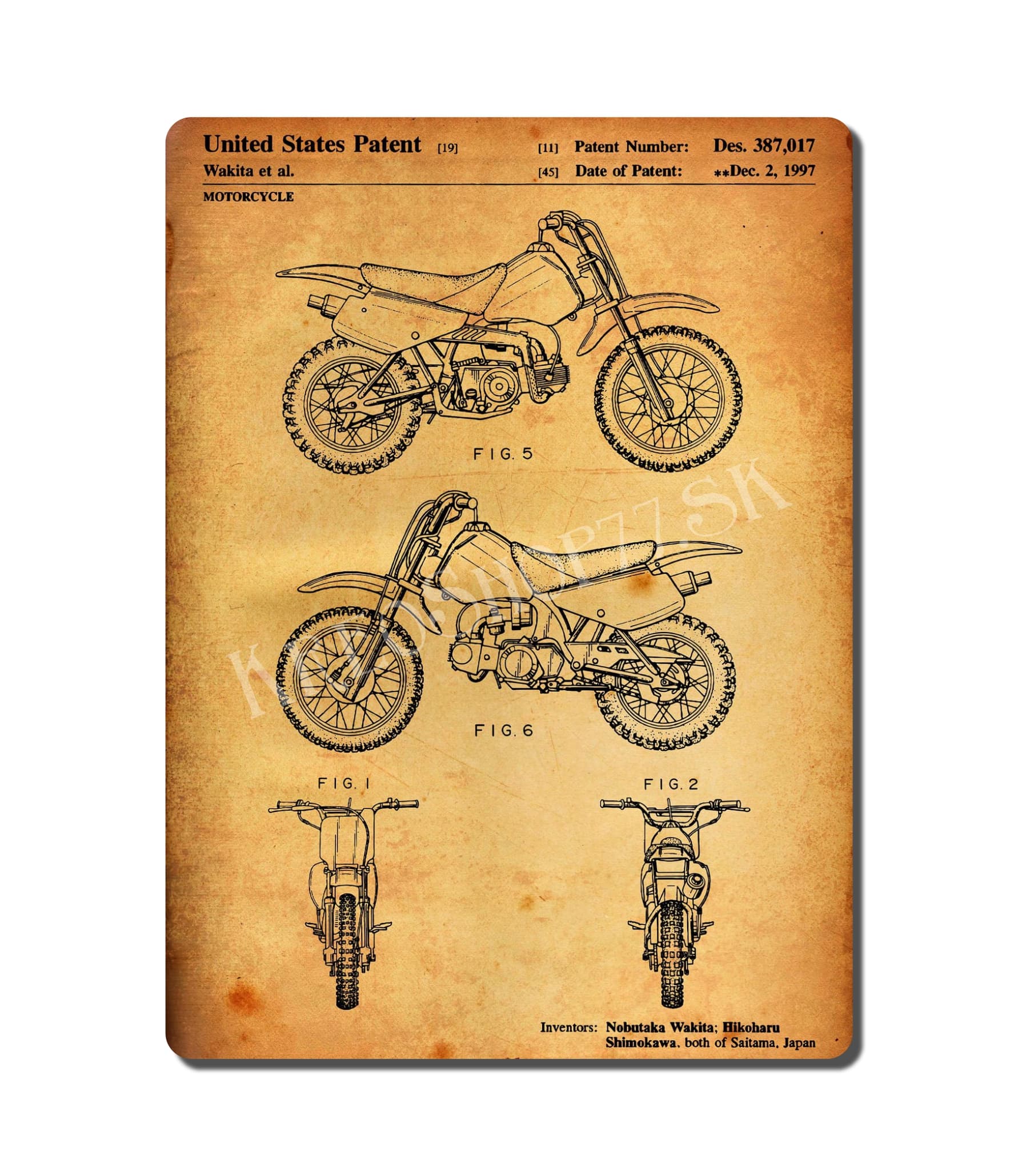 Retro Poster PAT Motorcycle 016