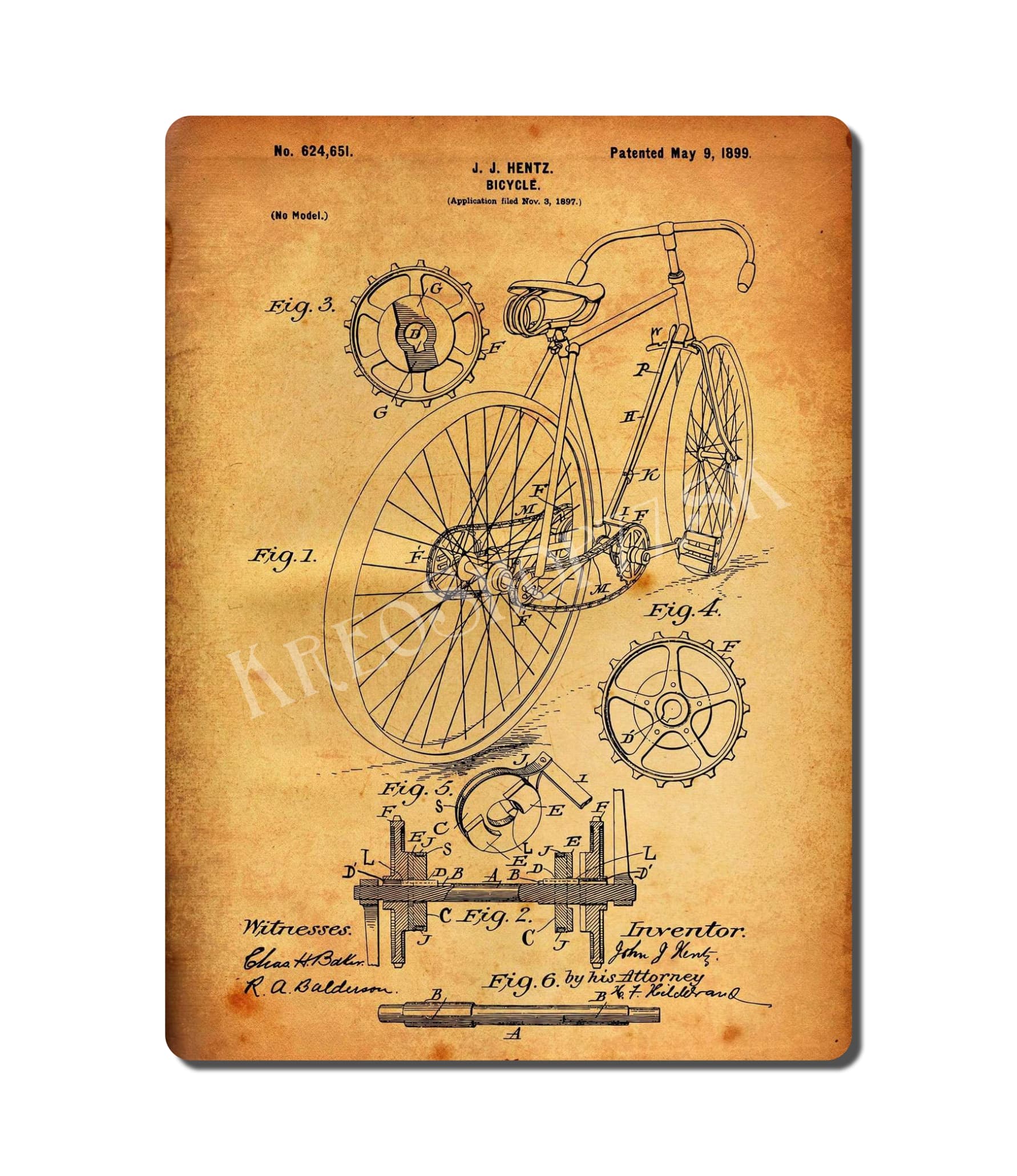 Retro Poster PAT Bicycle 008