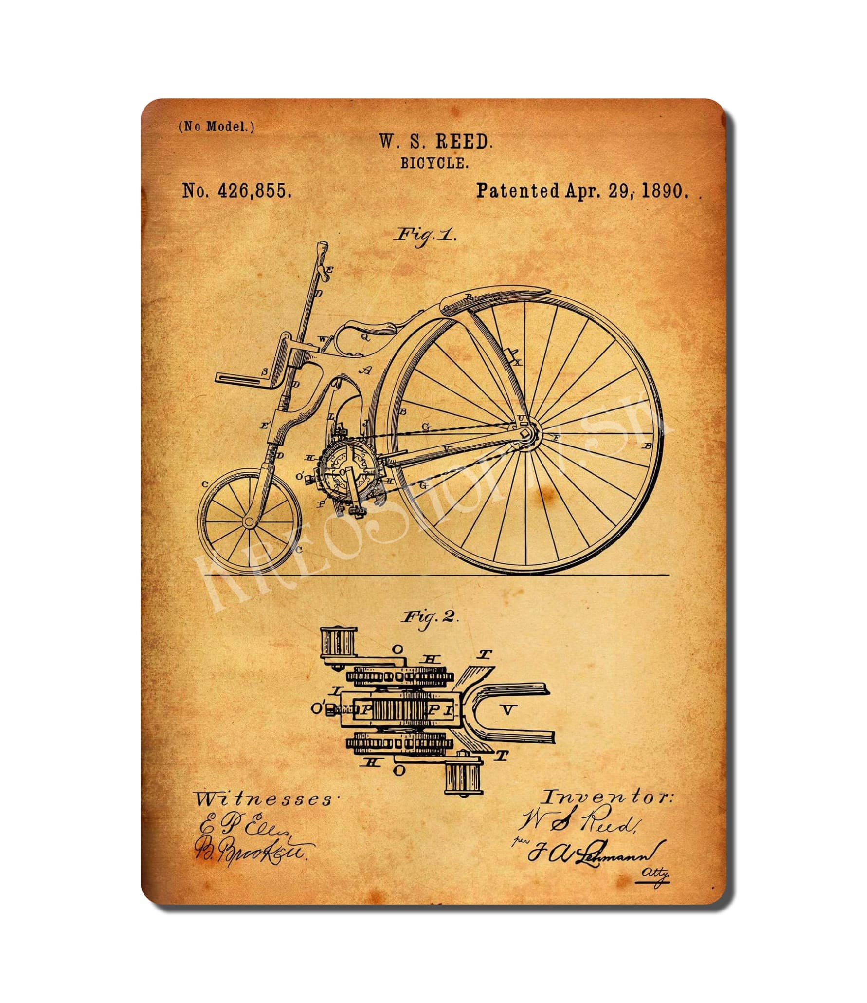 Retro Poster PAT Bicycle 010
