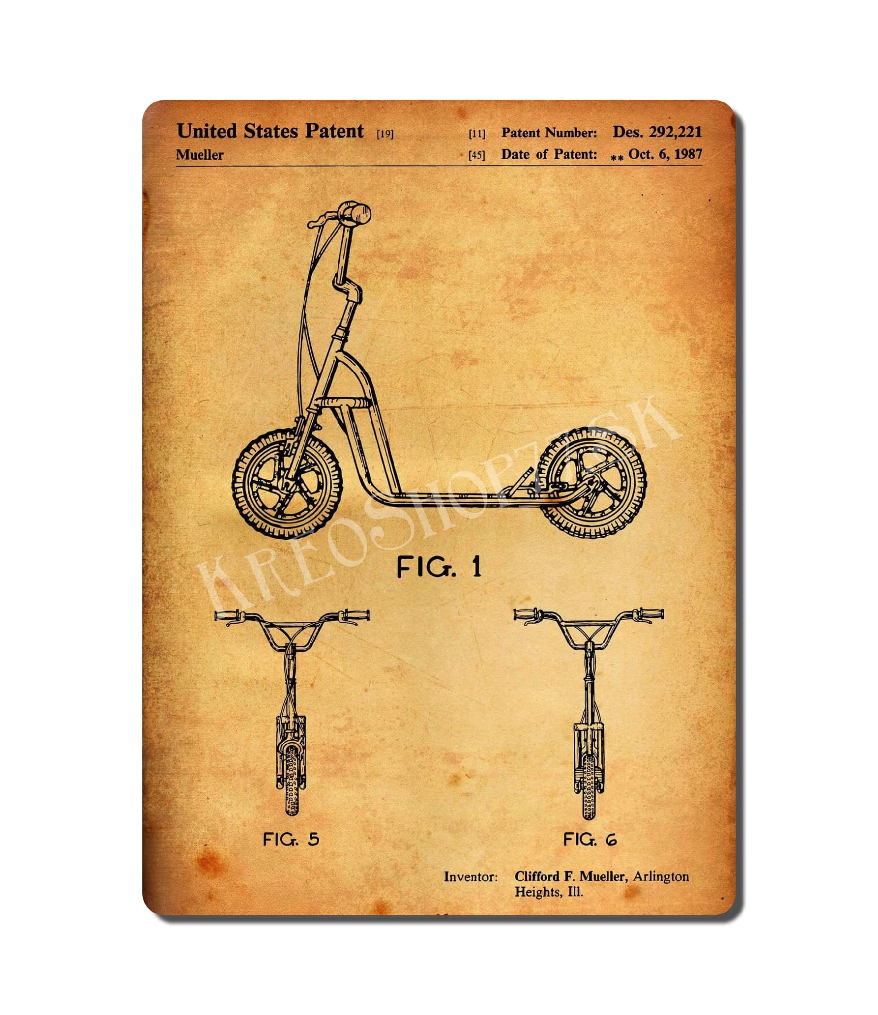 Retro Poster PAT Bicycle 018