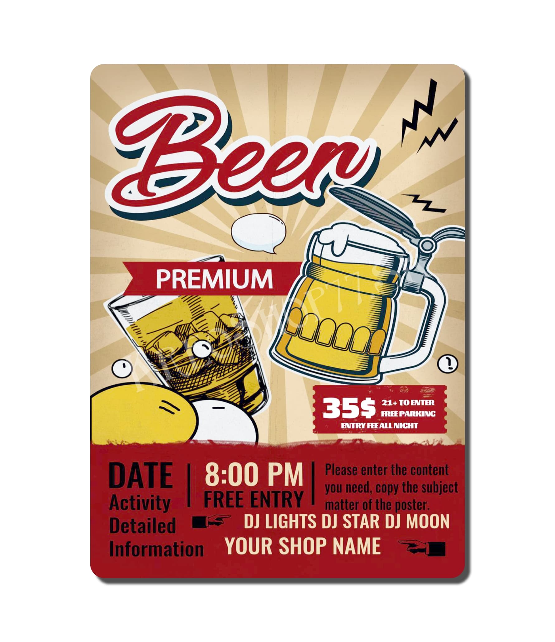 Retro Poster Drink 004