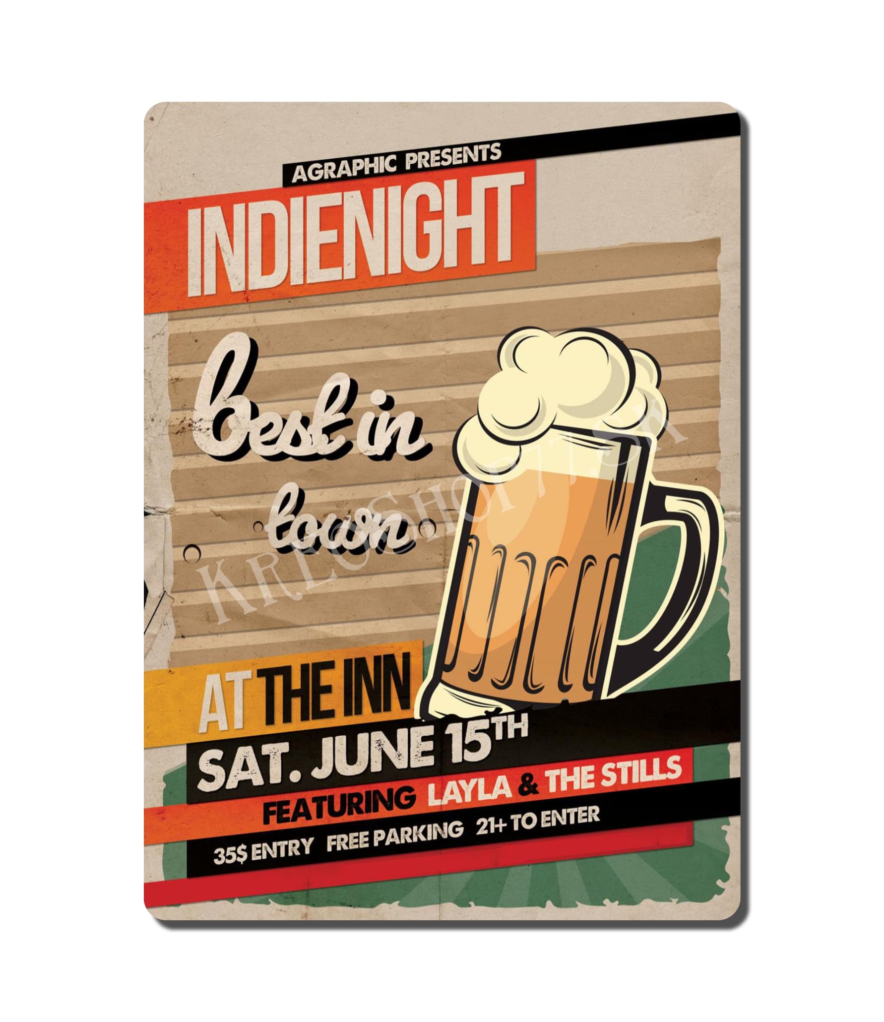 Retro Poster Drink 007