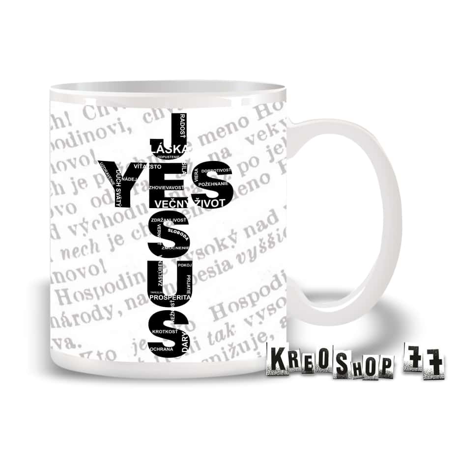 Kresťanský hrnček - Jesus Yes 
