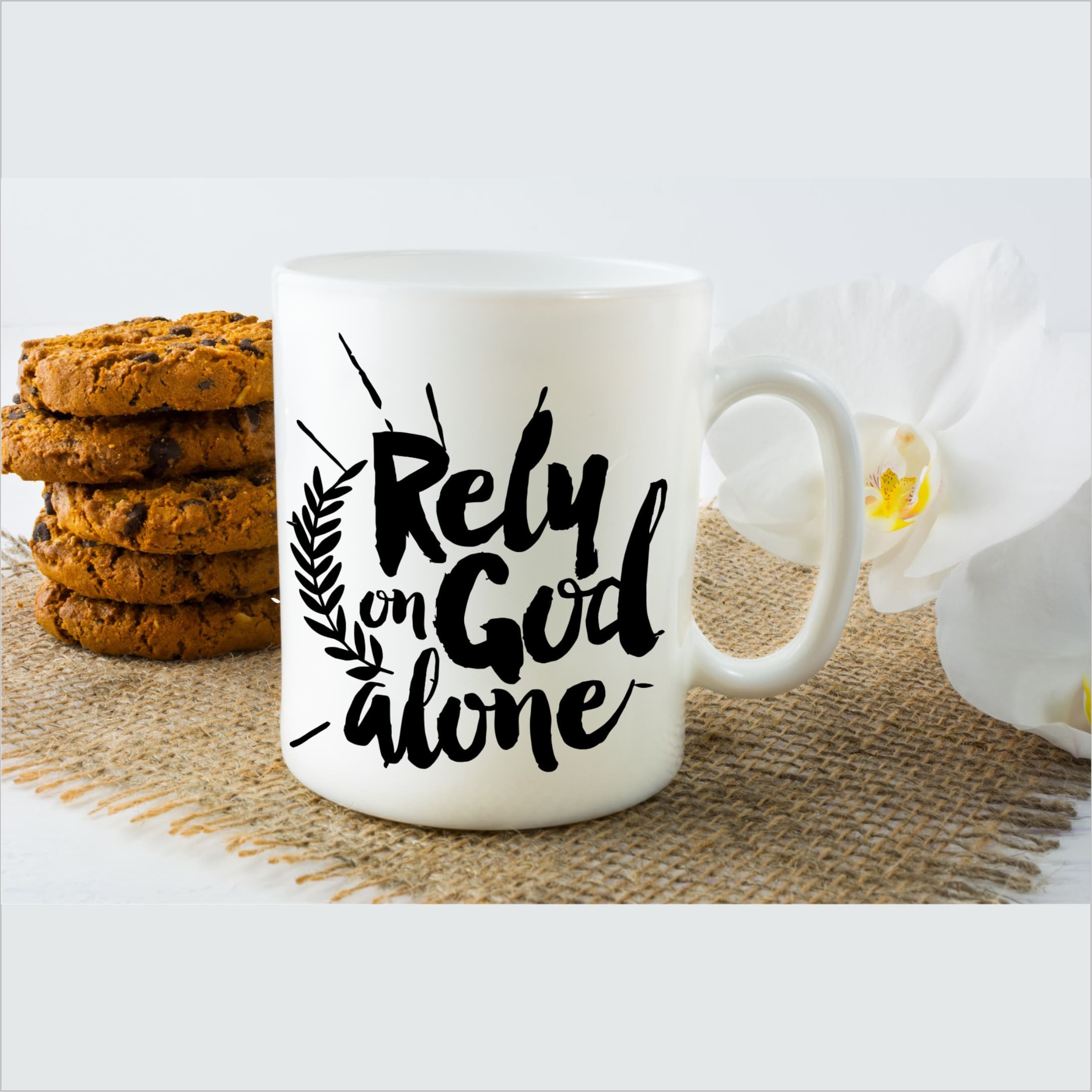 Kresťanský hrnček - Rely on God  Alone
