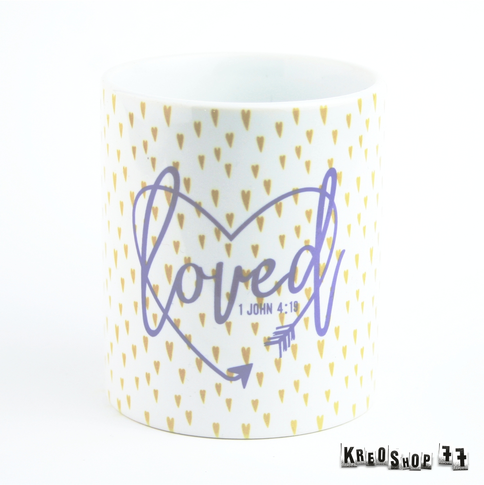 Kresťanský hrnček - Loved 02