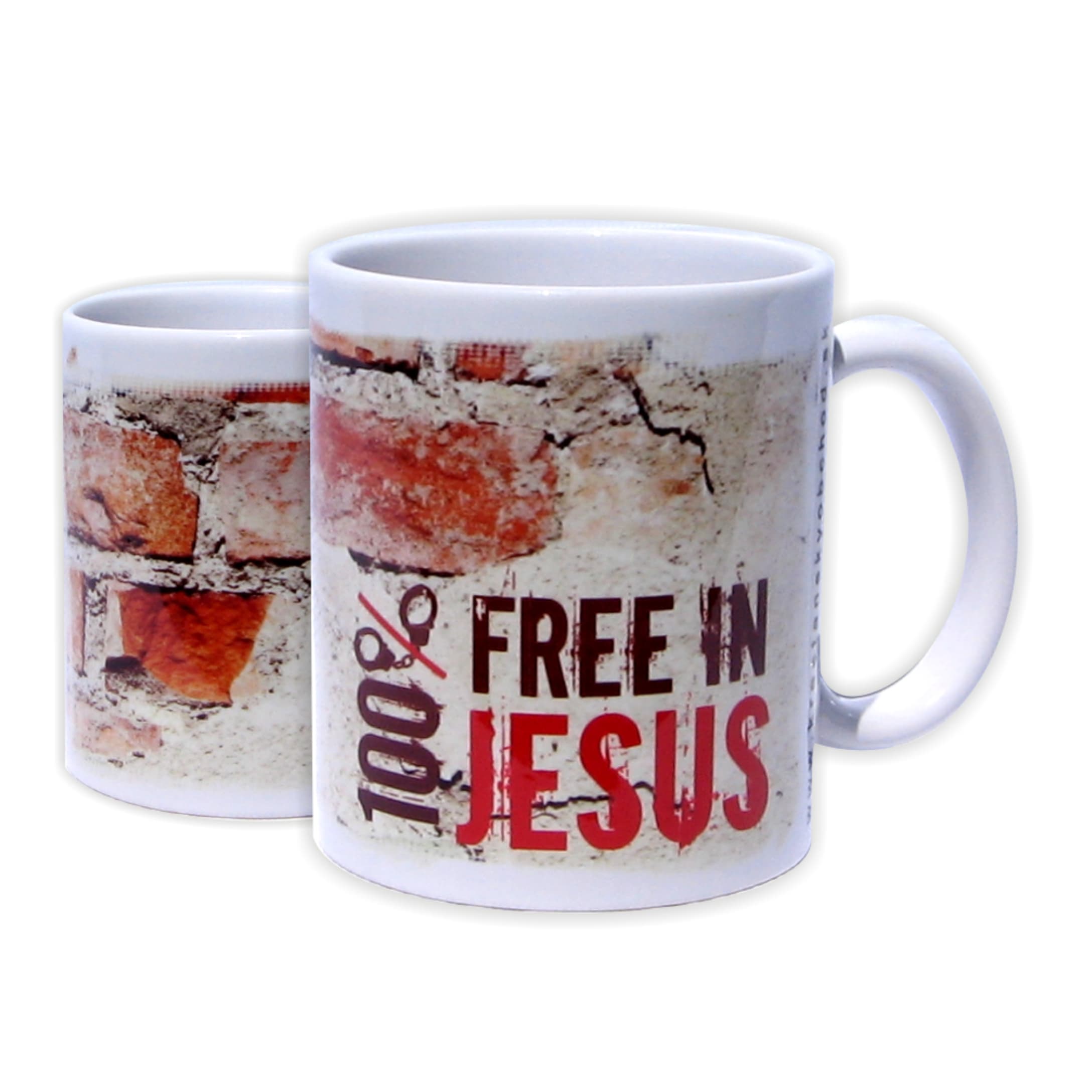 Kresťanský hrnček - Hrnček 100% free in Jesus