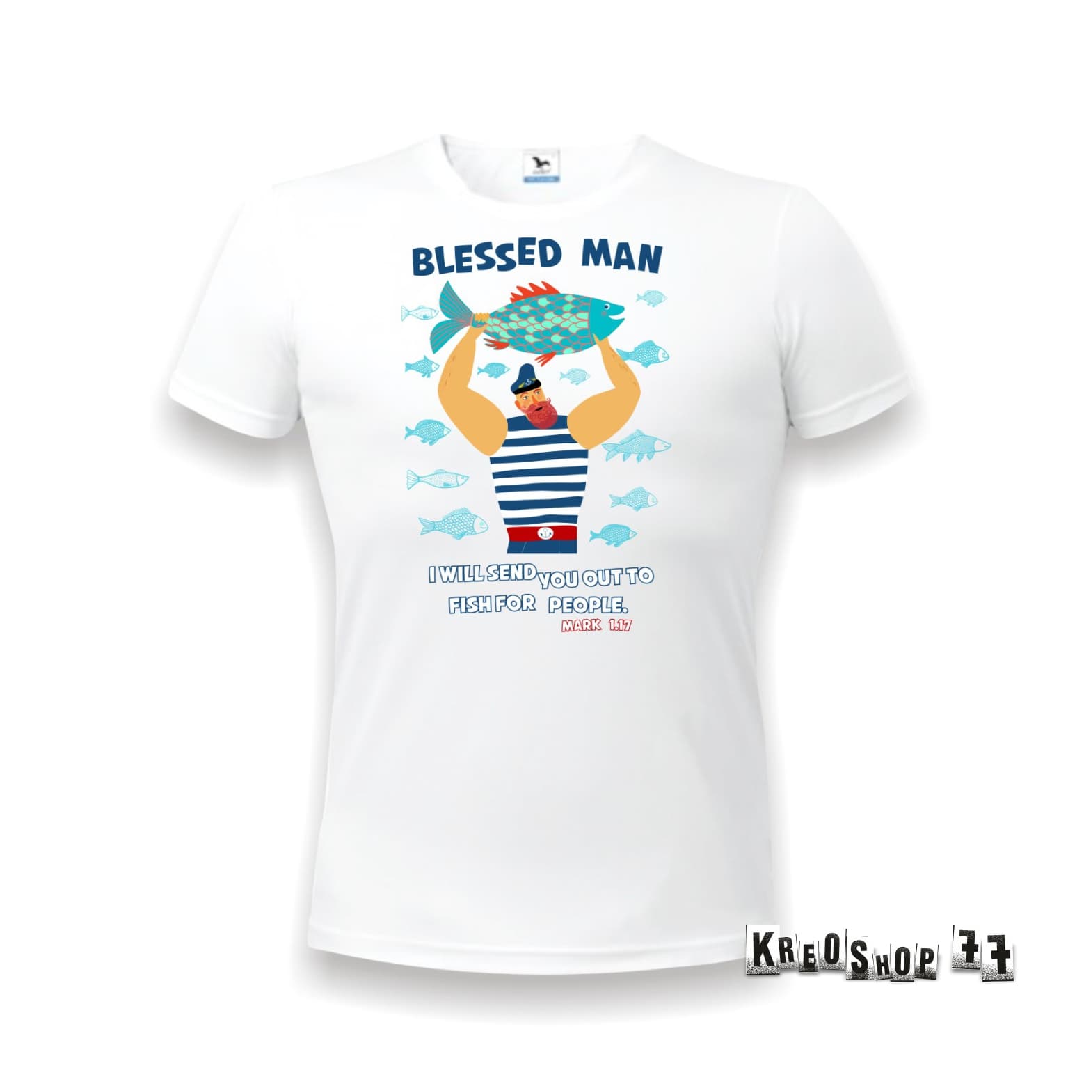 Kresťanské tričko - Blessed man