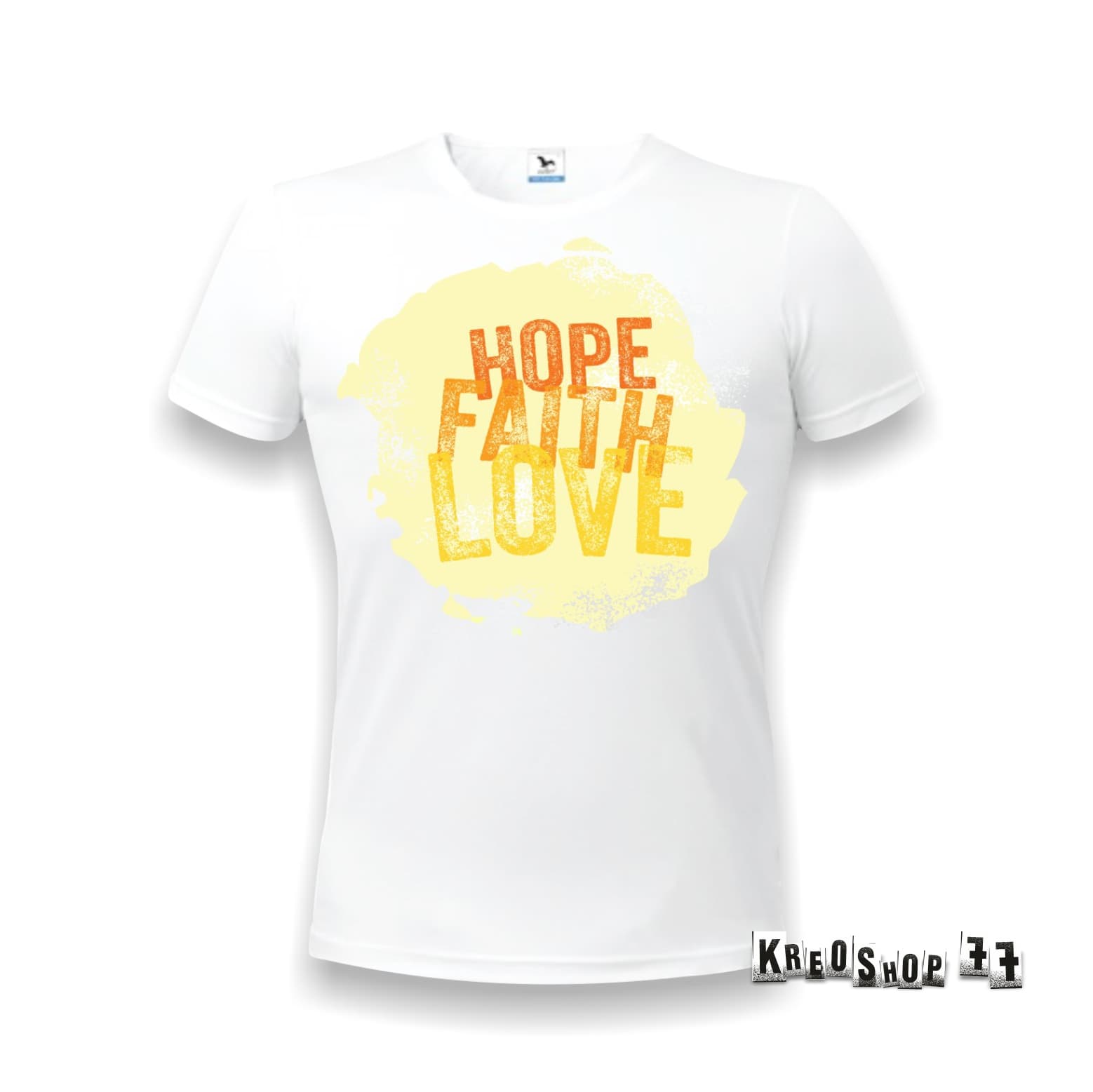 Kresťanské tričko - Hope faith love