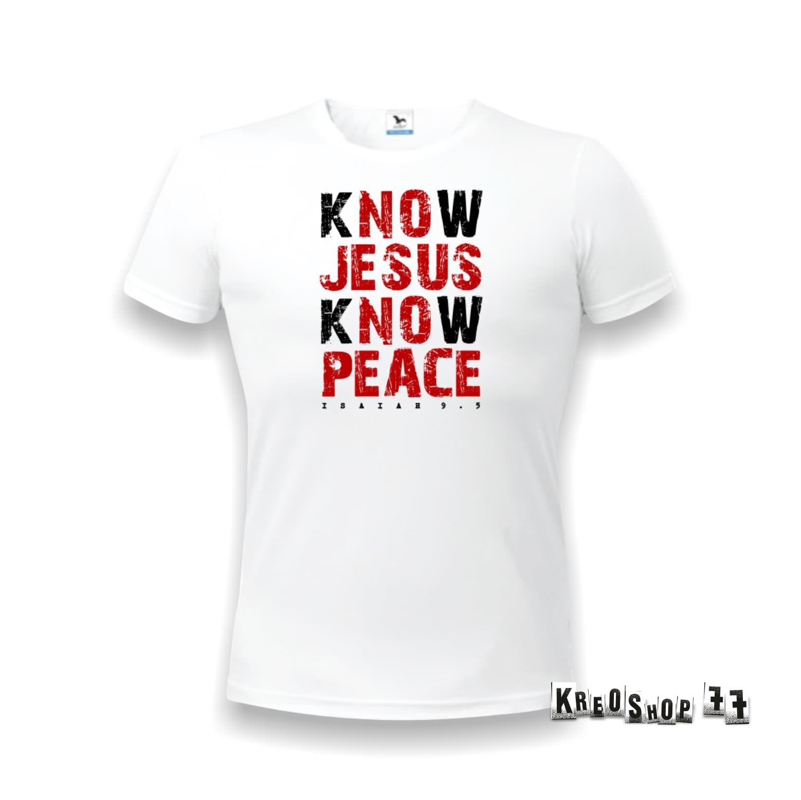 Kresťanské tričko - Know Jesus Know Peace