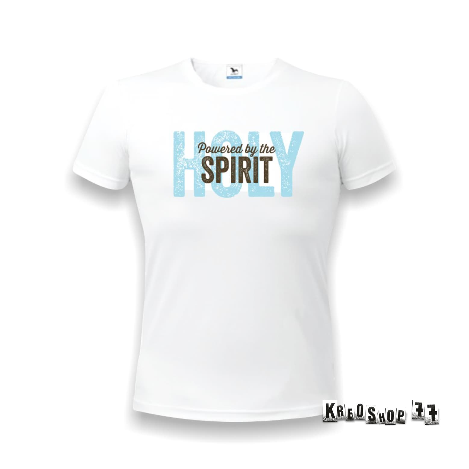 Kresťanské tričko - Powered by the holy spirit