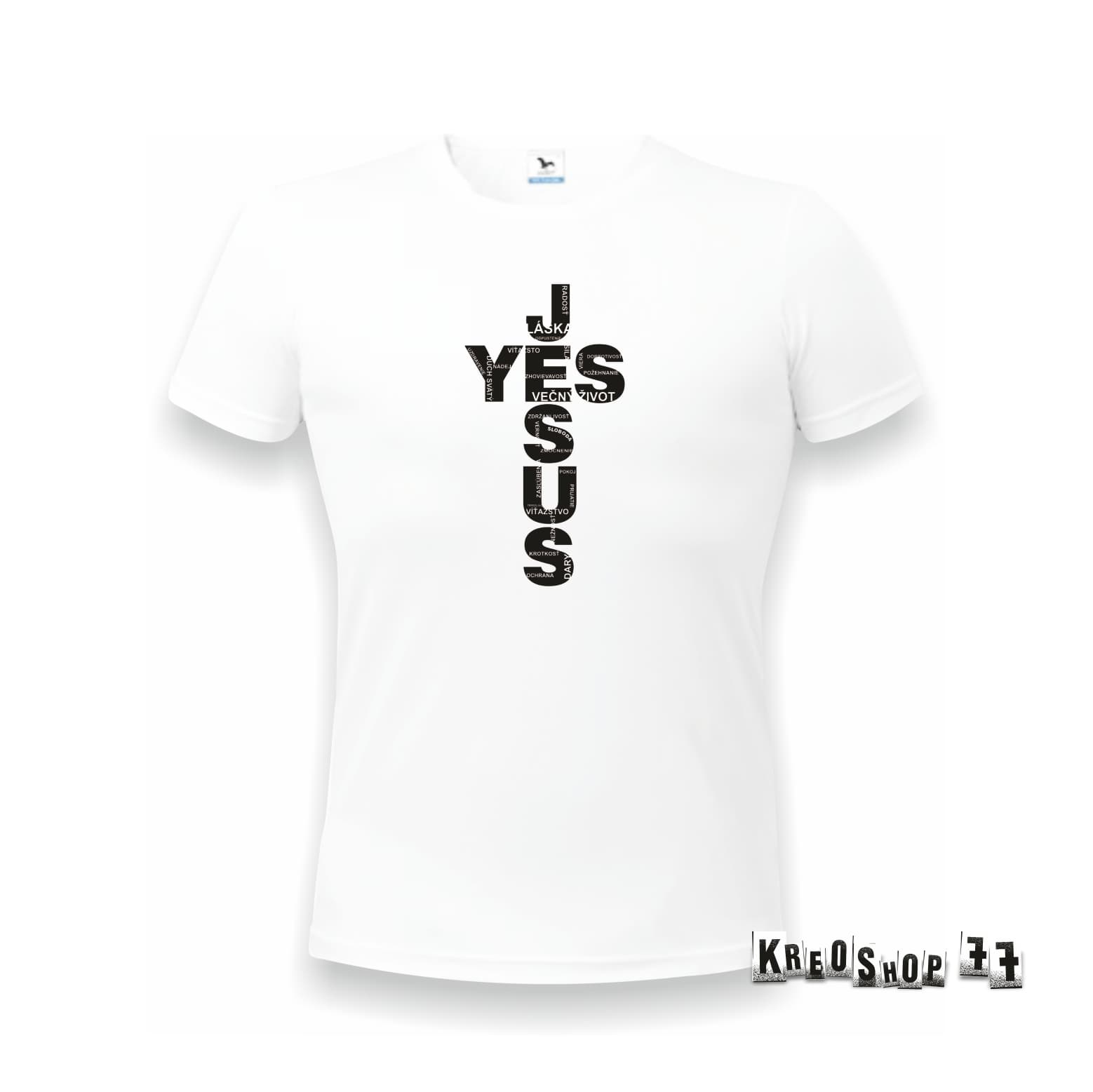 Kresťanské tričko - Yes Jesus - Black