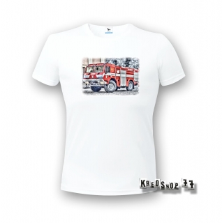 Požiarnické tričko - Hasičské autá 01