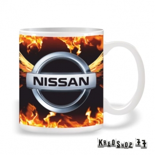 Motoristický hrnček s logom Nissan