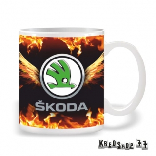 Motoristický hrnček s logom Škoda
