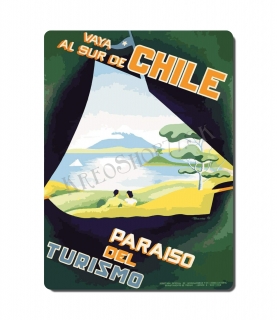 Retro poster City - Amerika - Čile 01