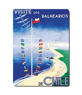 Retro poster City - Amerika - Čile 02