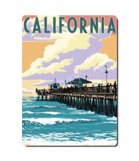 Retro poster City - Amerika - Kalifornia 02
