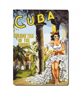 Retro poster City - Amerika - Kuba 03