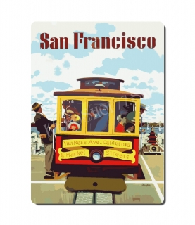 Retro poster City - Amerika - San Francisco 02