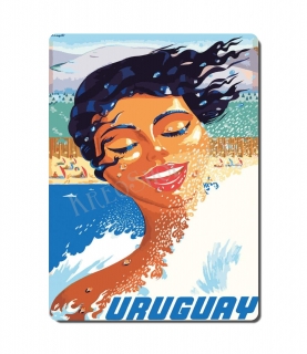 Retro poster City - Amerika - Uruguay