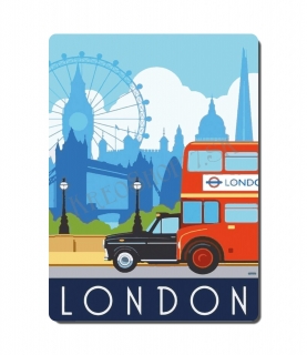 Retro poster City - Anglicko - Londýn