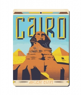 Retro poster City - Egypt - Káhira 01