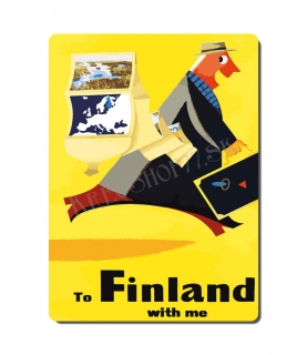 Retro poster City - Fínsko