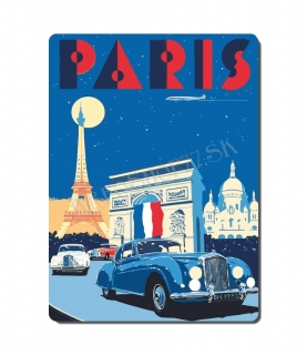 Retro poster City - Francúzko - Paríž 02