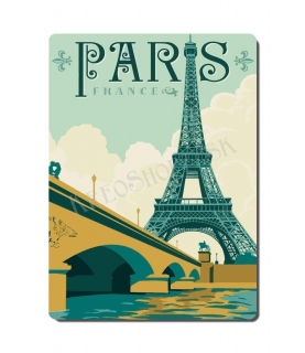 Retro poster City - Francúzko - Paríž 03
