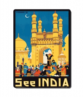 Retro poster City - India 02