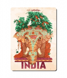 Retro poster City - India 03