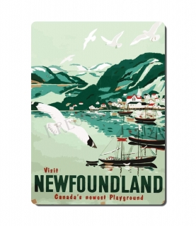 Retro poster City - Kanada - Newfounland