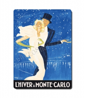 Retro poster City - Monako - Monte Carlo 01